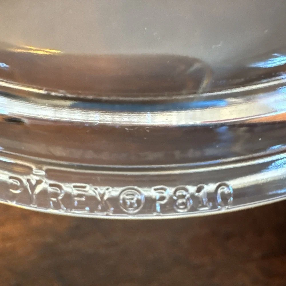 P81C Pyrex Clear Glass Round, Lid Only, Replacement